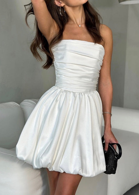 - Celeste Strapless Bubble Mini Dress