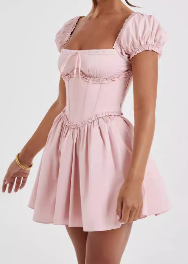 Off Am��lie Shoulder Corset Mini Dress