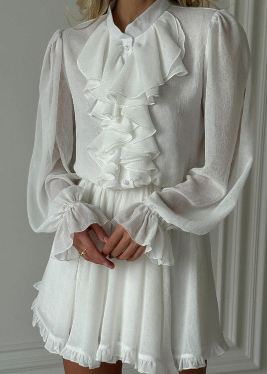 Charm Parisian - Ruffled Mini Dress
