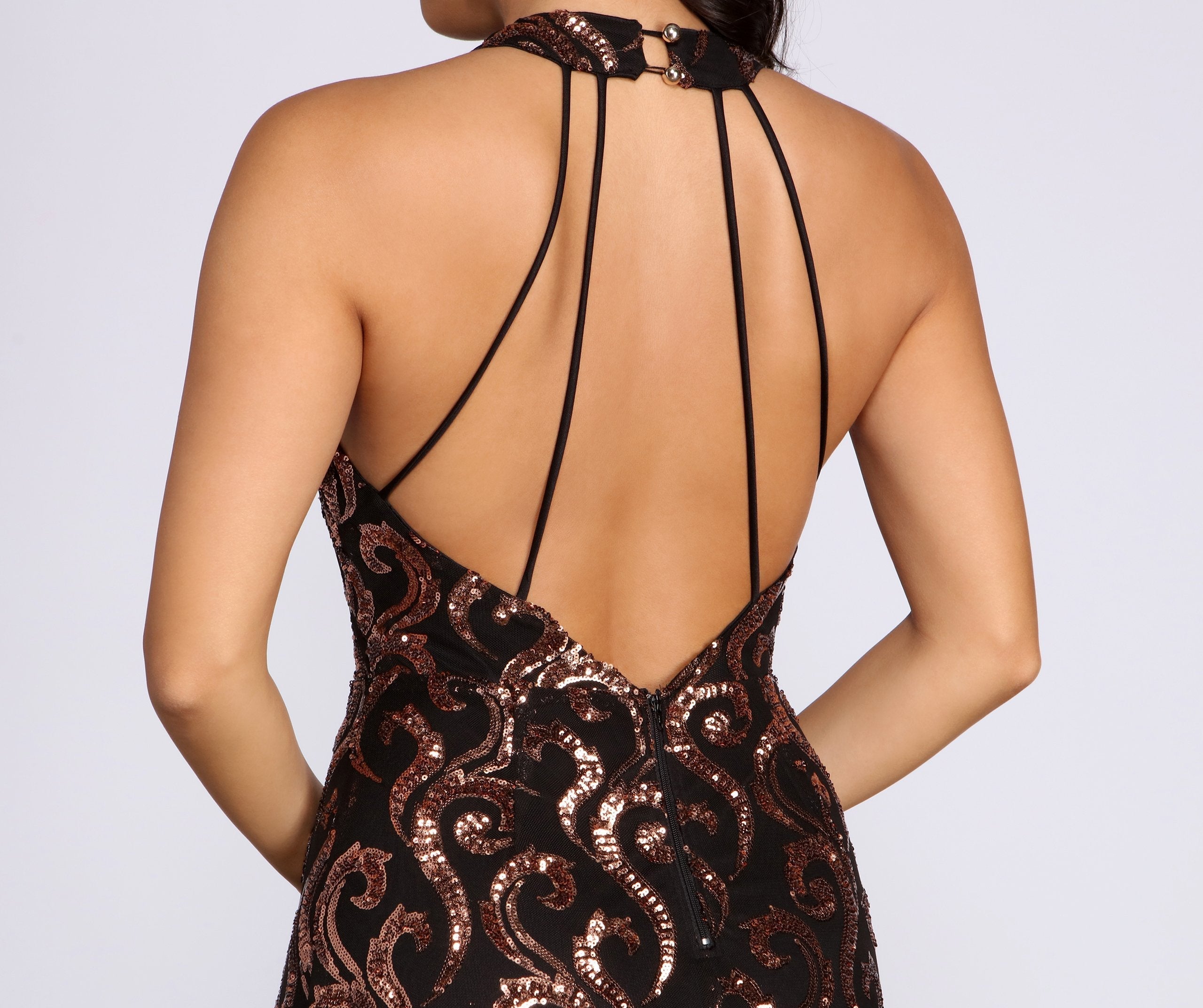 Lei Stylish Sequin Mermaid Dress