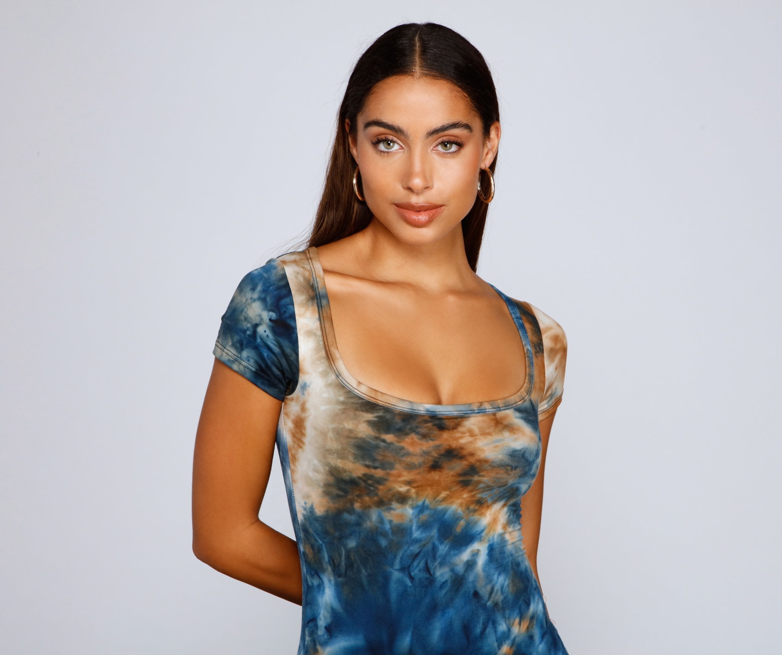 Girl Cool Vibes Tie Dye Mini Dress