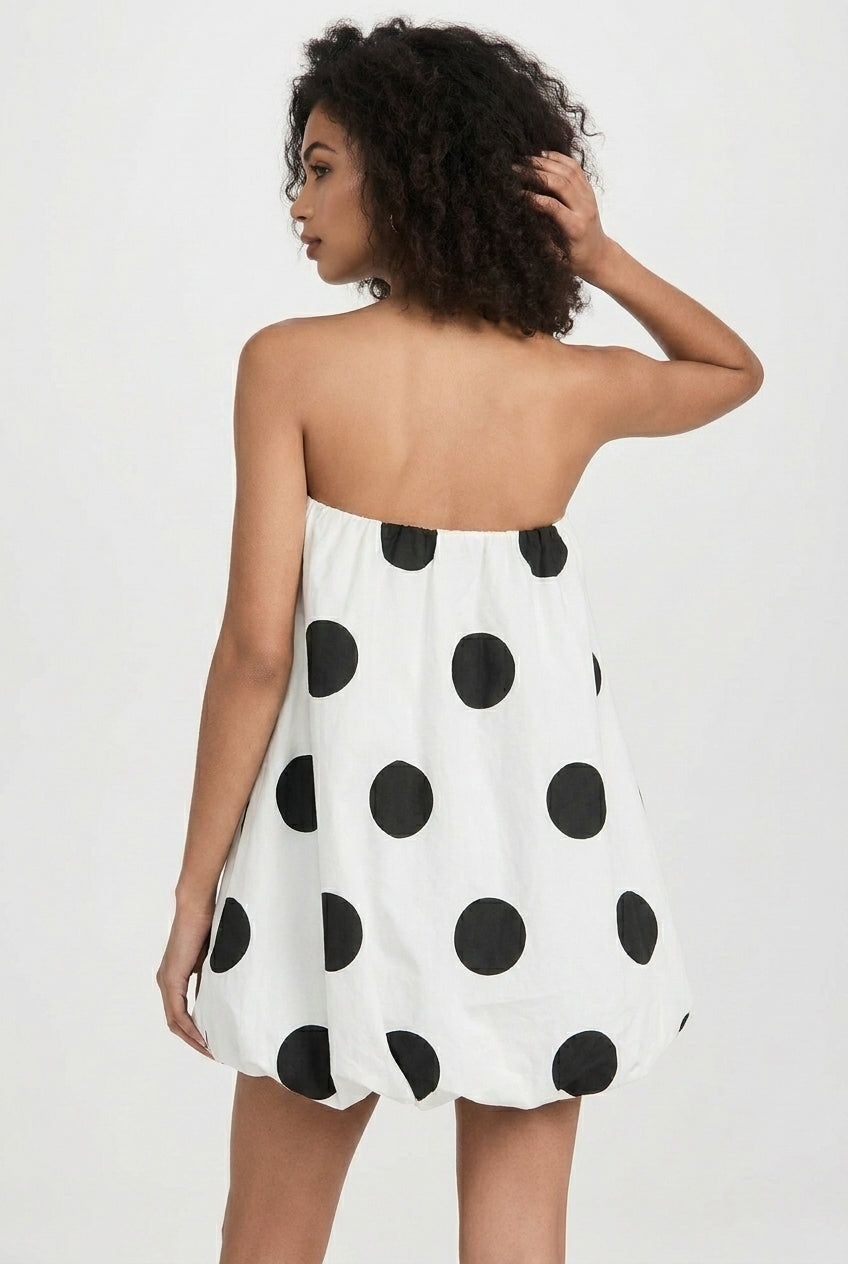 Dot Polka Print Bodycon Mini Dress