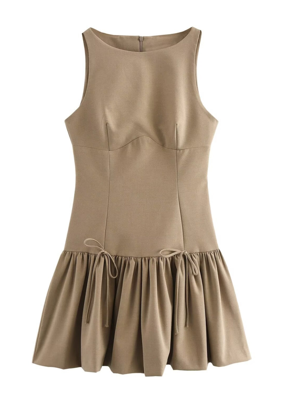 Sleeveless Camille Drop Waist Mini Dress