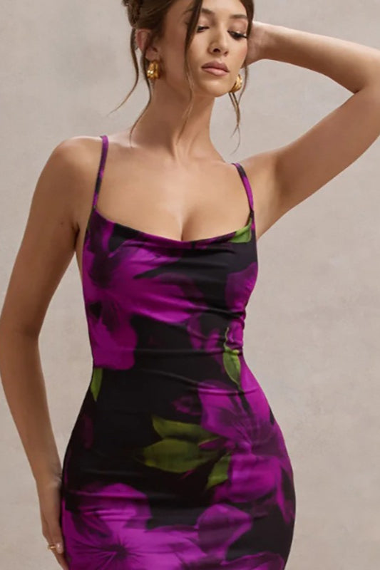 OpenBack Edition Floral Maxi Party Dress