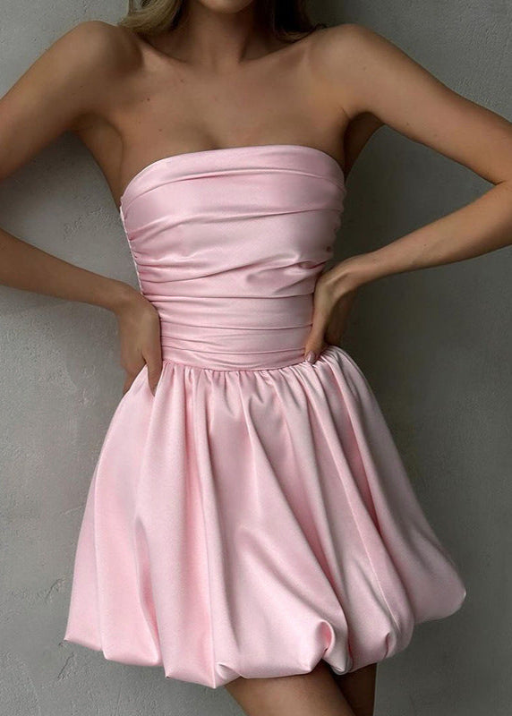Strapless Celeste Bubble Mini Dress