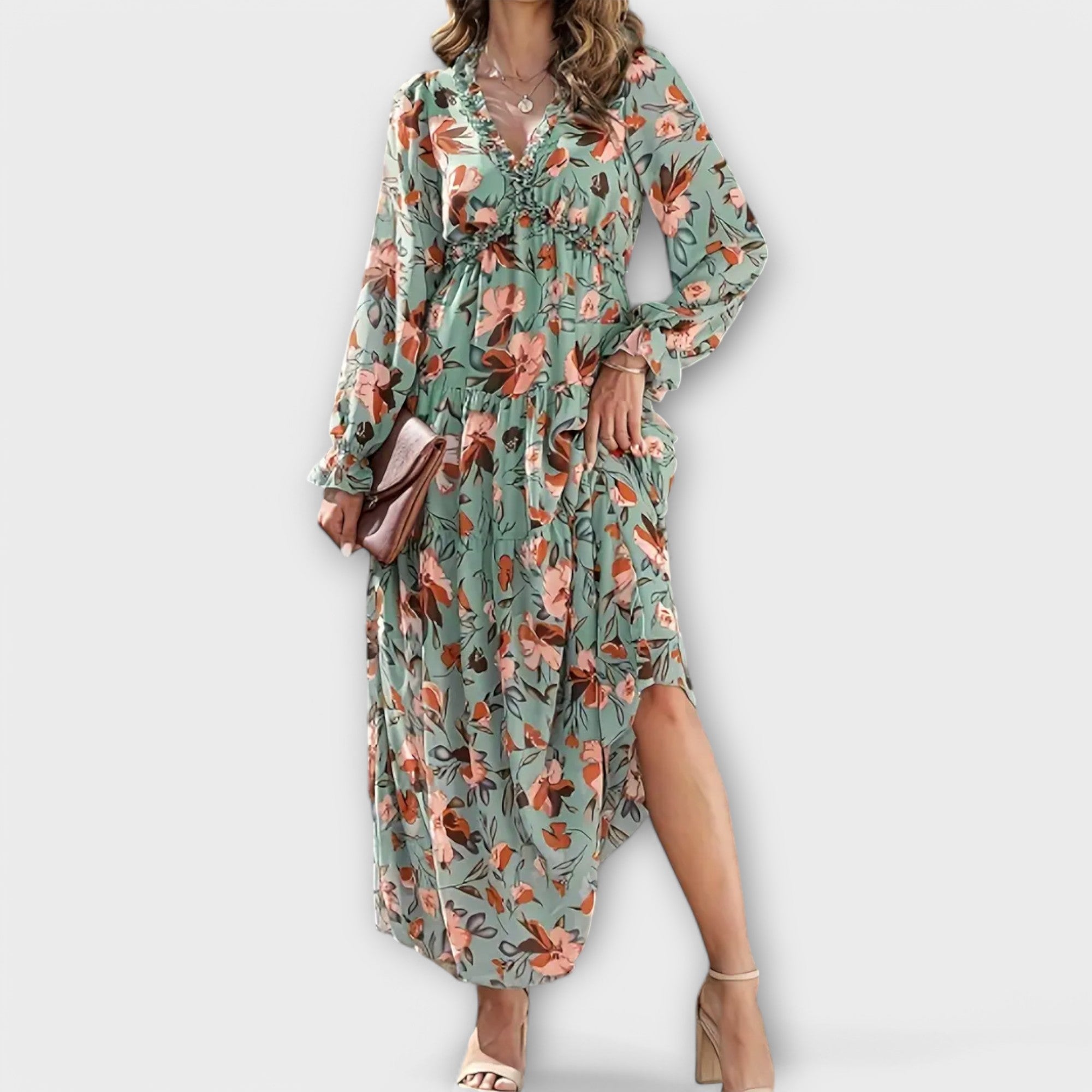 Rosalie | Chic Floral Maxi Dress