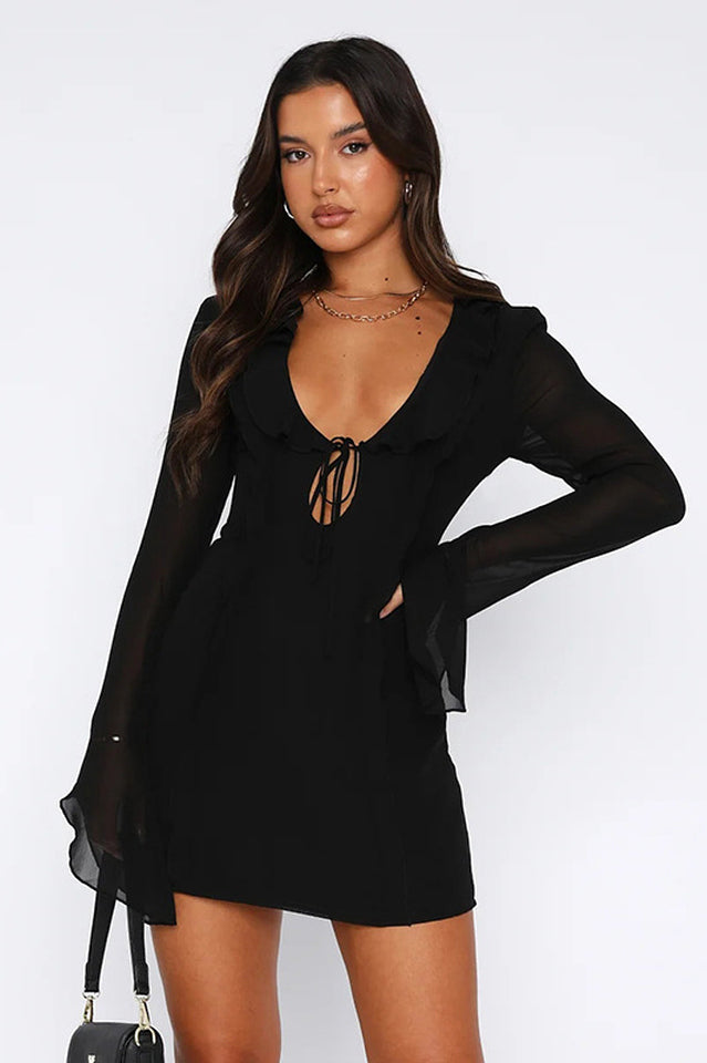 Sound Surround Mesh Mini Dress