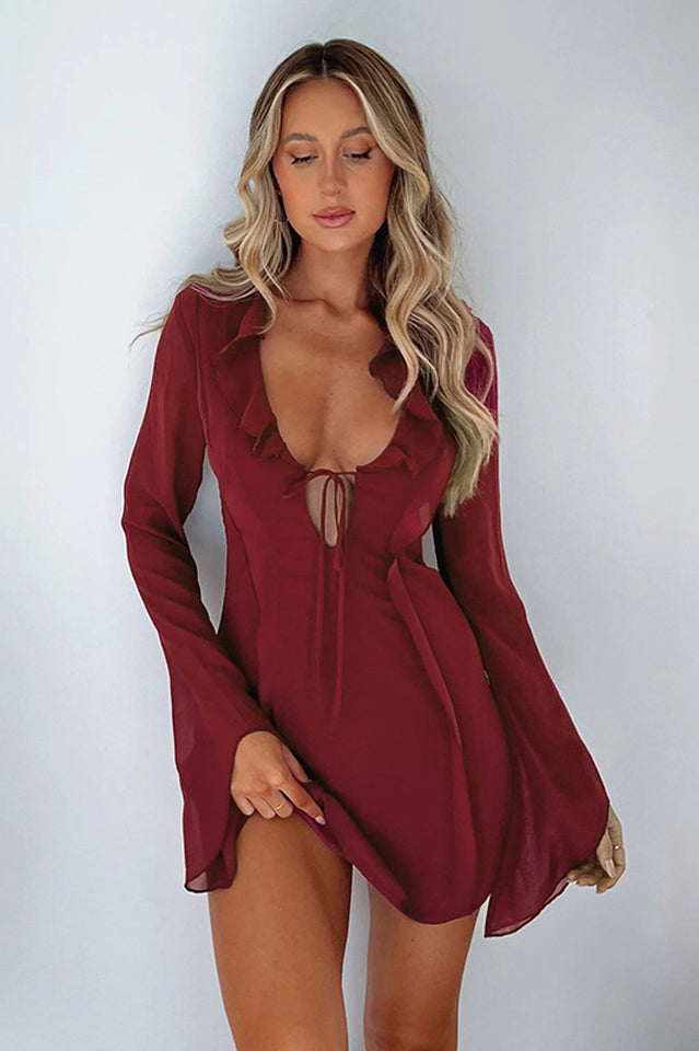 Sound Surround Mesh Mini Dress