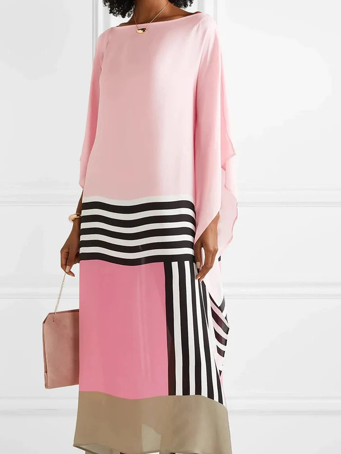 Candy Pink Stripe Kaftan