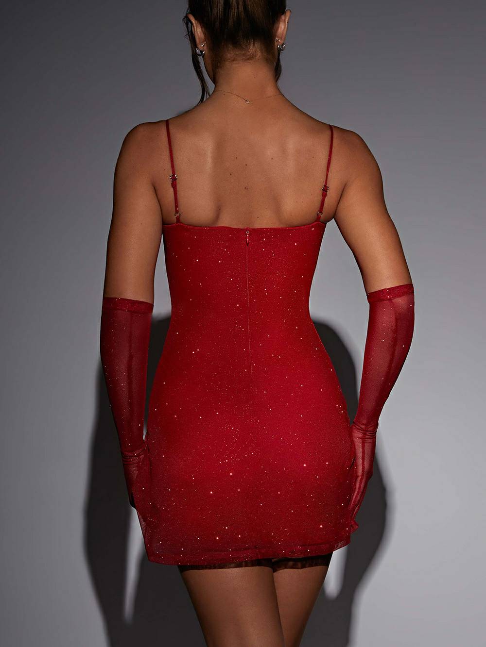 Mini Pixie Dress Red Sparkle