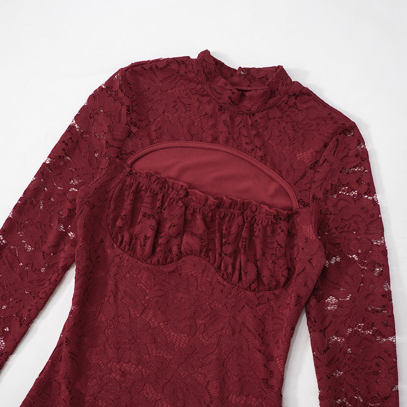 Mini Ingram Dress Maroon