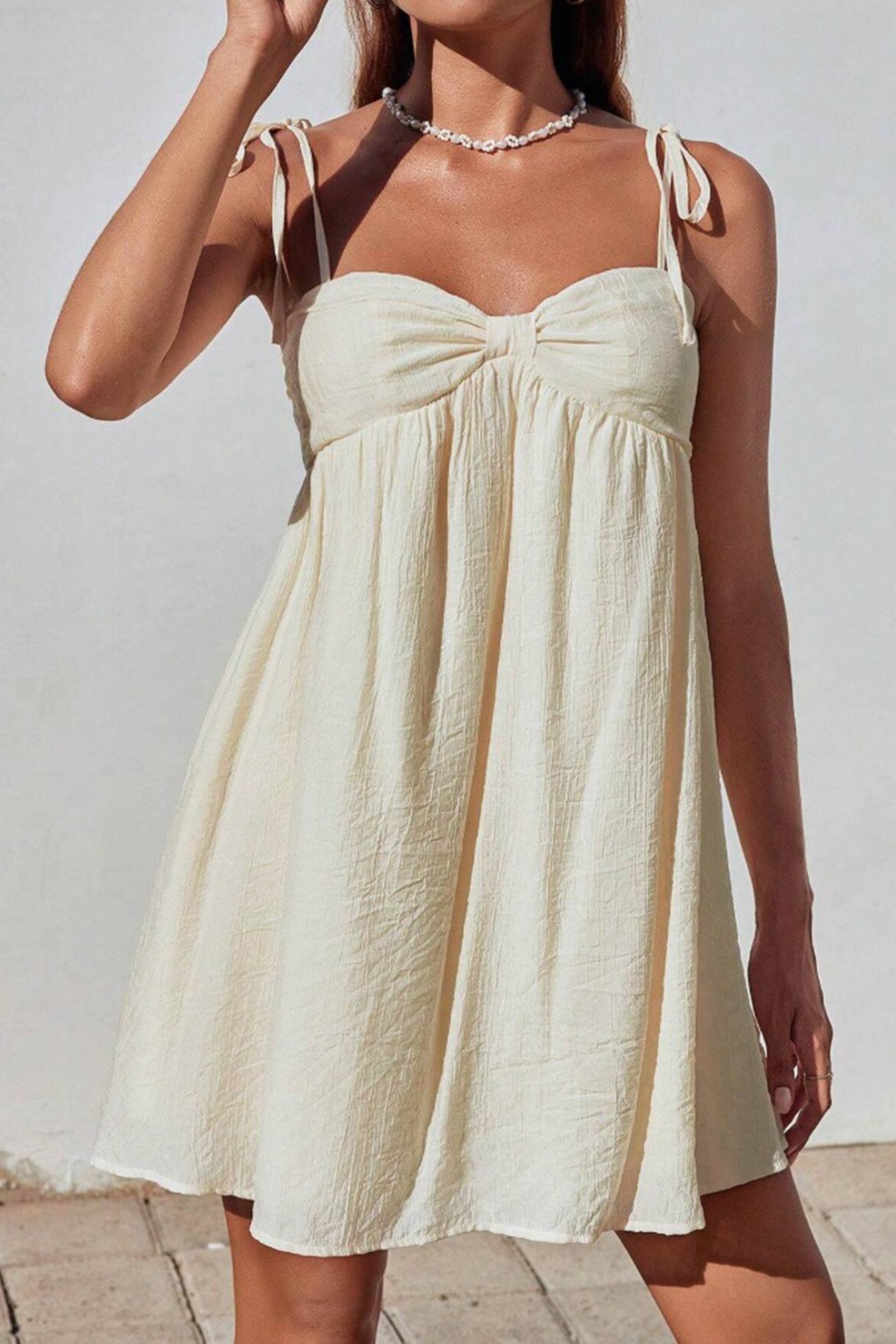 Tie Bow up Cami Mini Dress