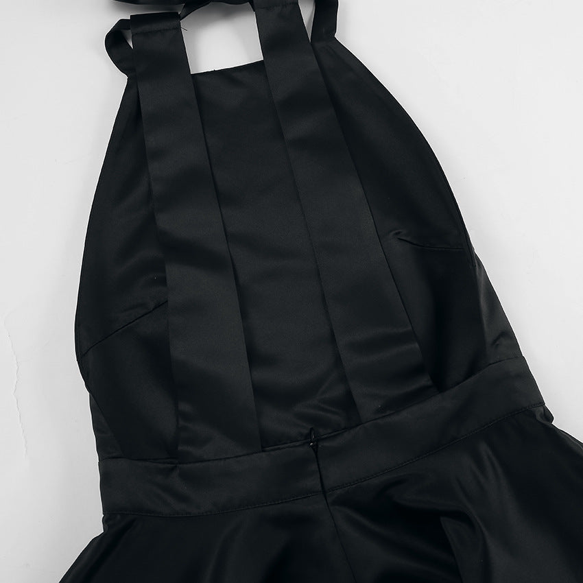 Gate Bow Mini Dress Black