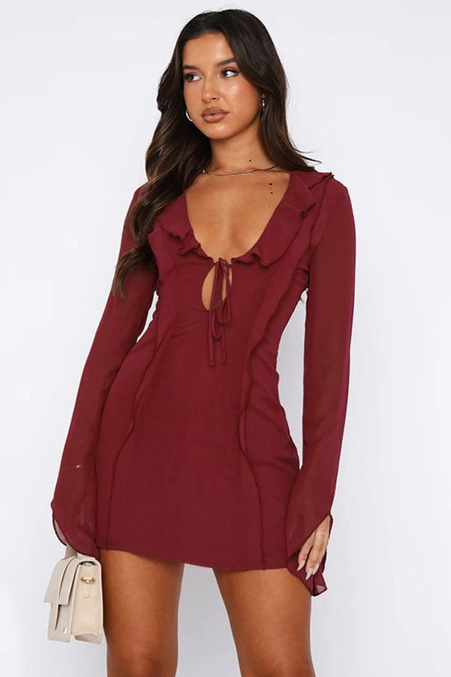 Sound Surround Mesh Mini Dress