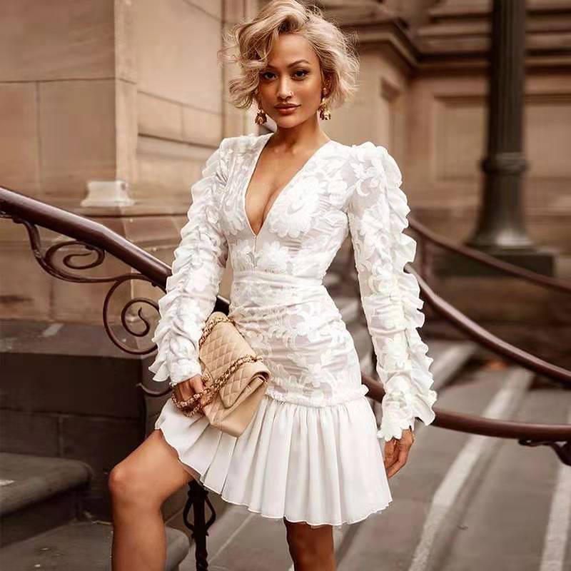 Cotton Cheers Embroidered Eyelet Mini Dress FINAL