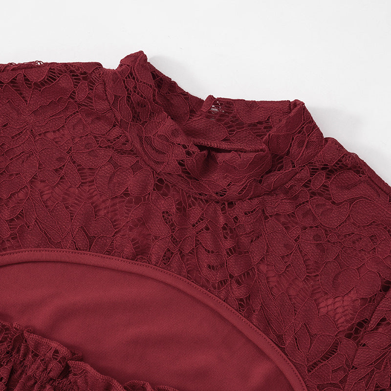 Mini Ingram Dress Maroon