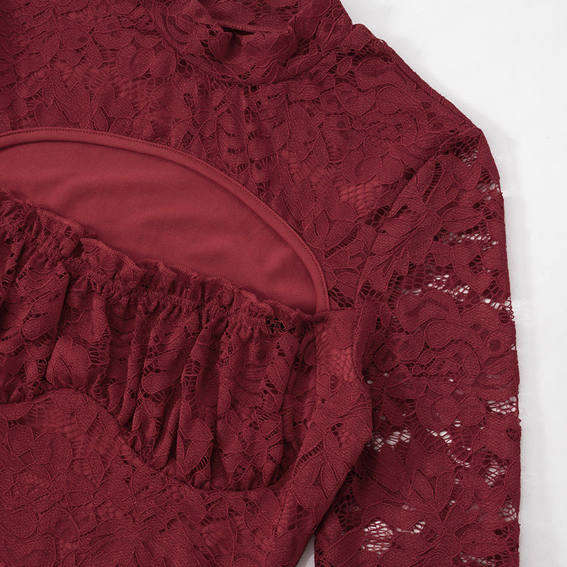 Mini Ingram Dress Maroon