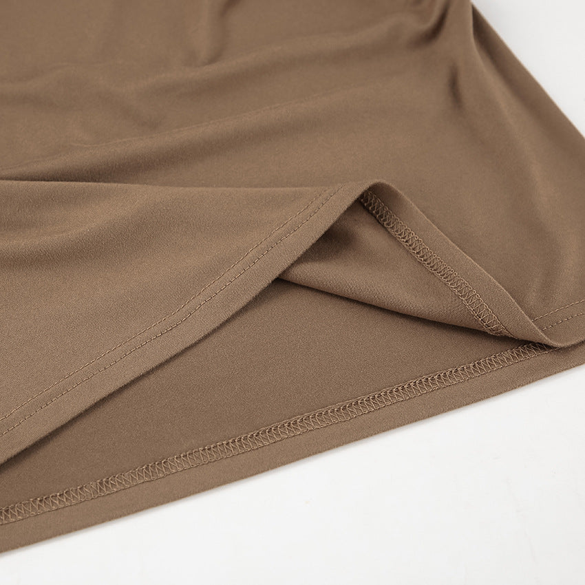 Mousse Mocha Mini Dress Brown
