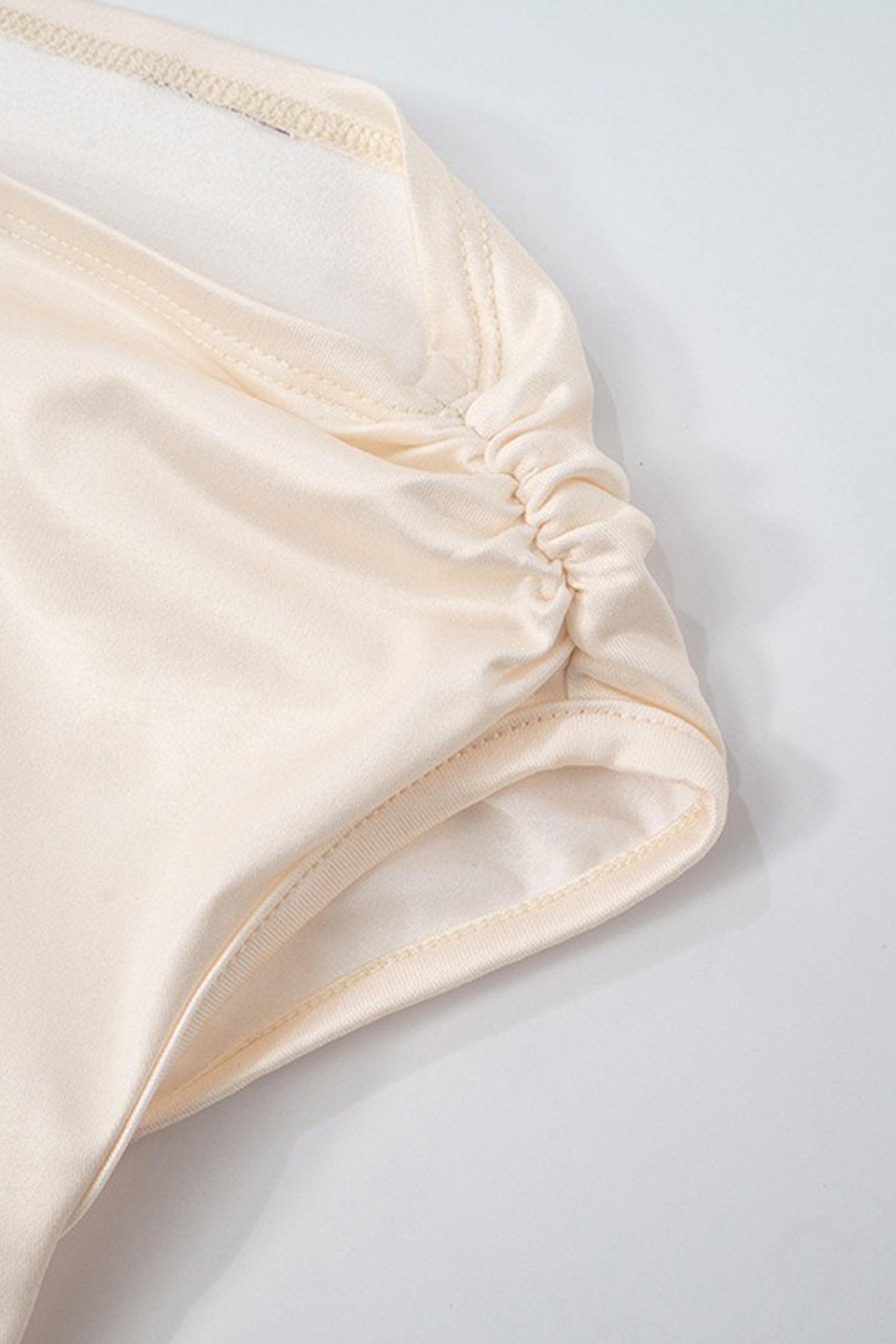 Bloom Slop Shoulder Ruffle Mini Dress