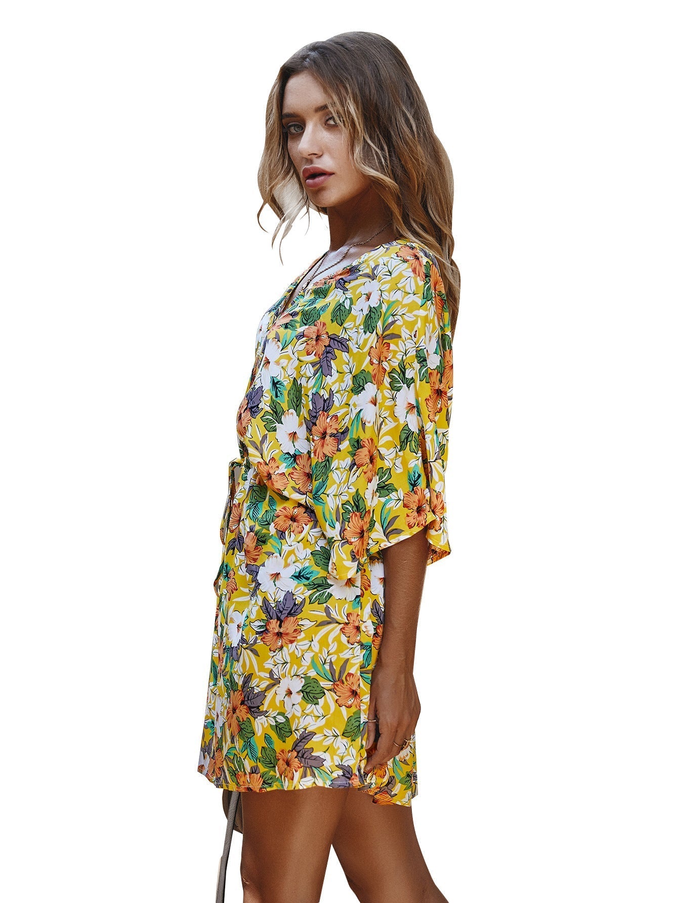 Stay True Bloom Crochet Lace Belted Dress