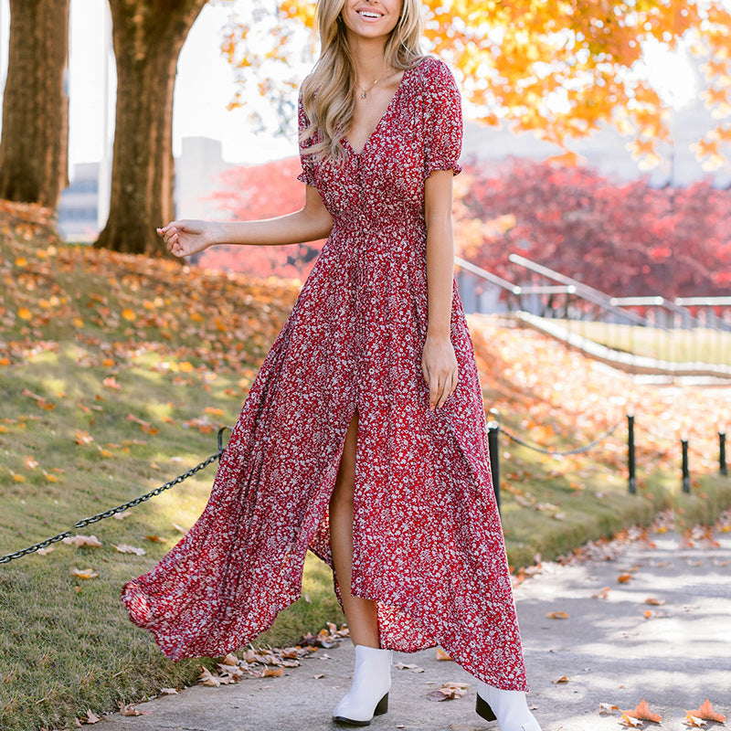 Dark Rose Shimmer Maxi Dress FINAL