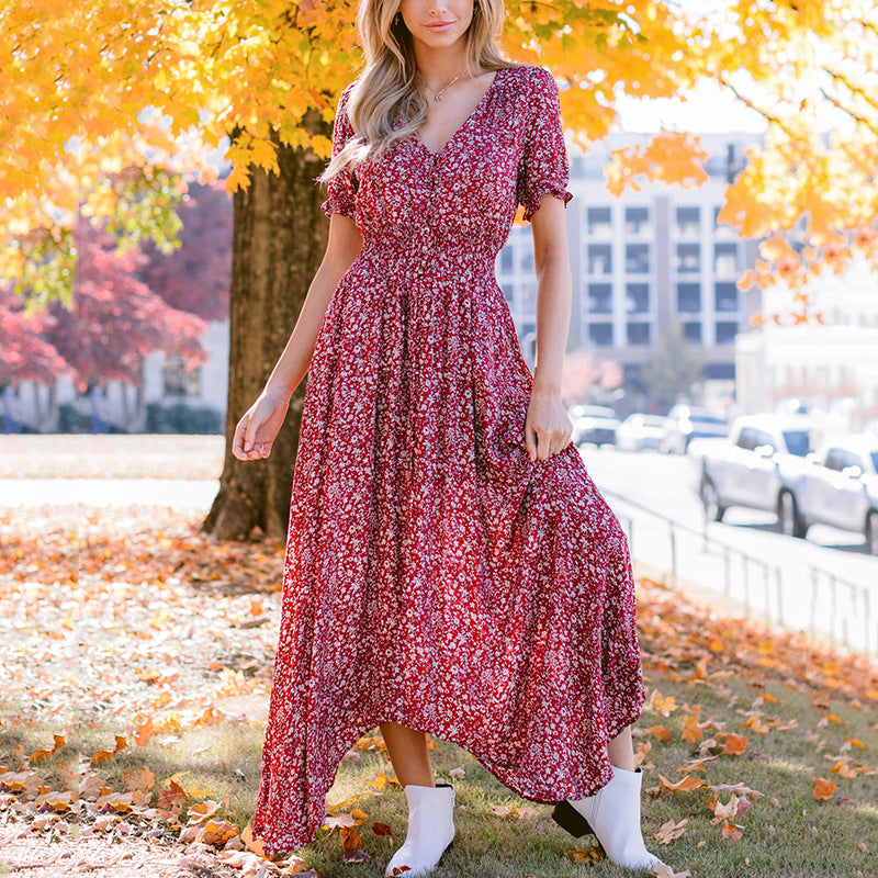 Dark Rose Shimmer Maxi Dress FINAL