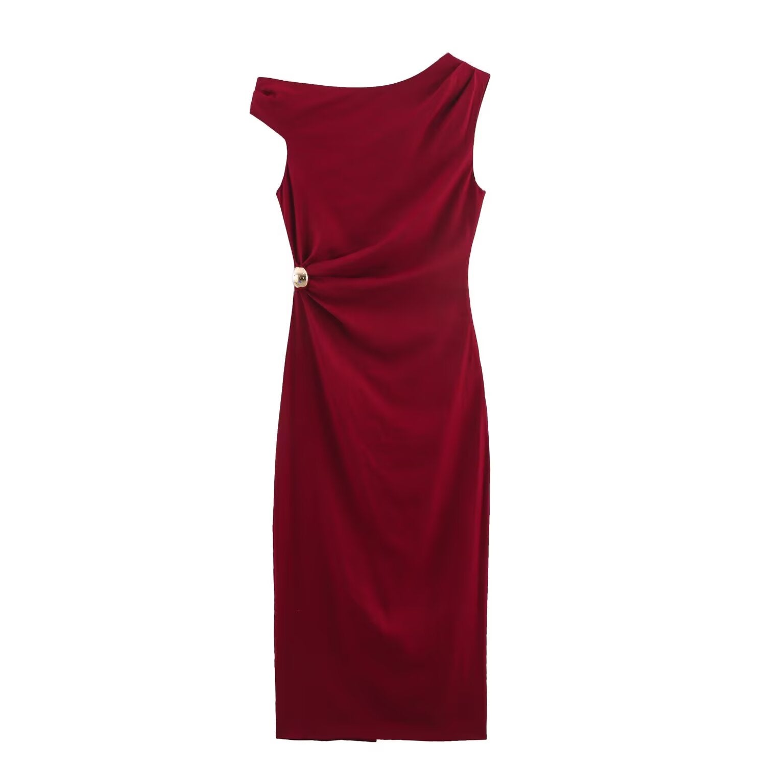 Summer Women Clothing Attractive Pleated Midi Dress