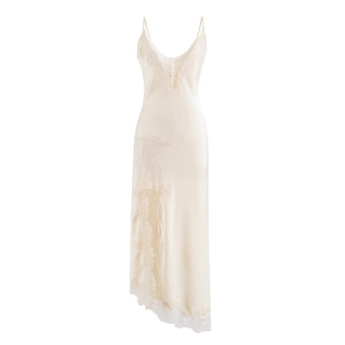 Autumn Winter Chic Backless Maxi Dress Women Wear Lace Strap Dress Women