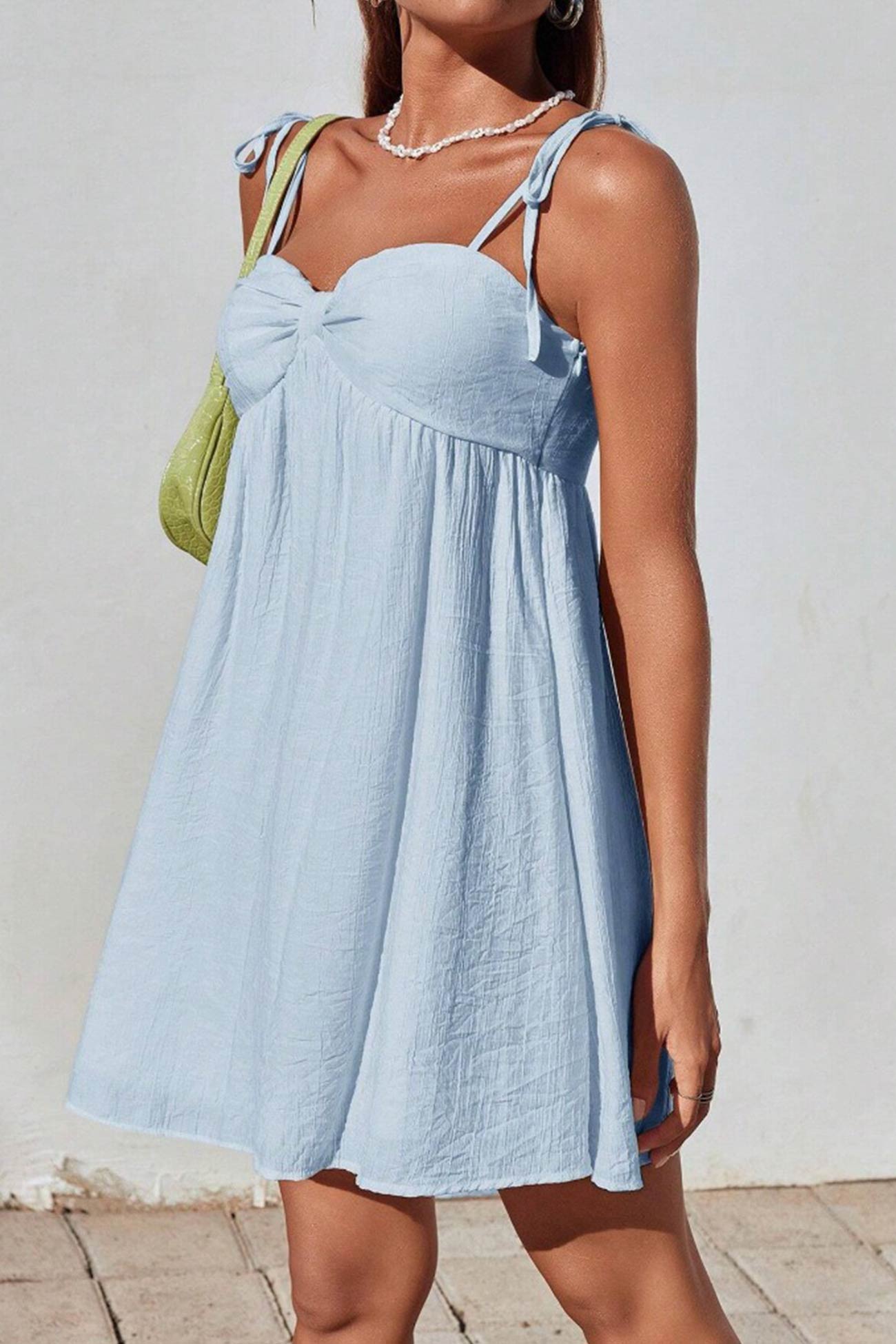 Tie Bow up Cami Mini Dress