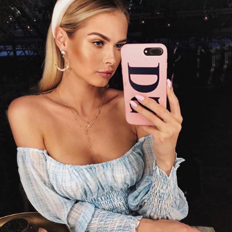 Charm Coastal Off The Shoulder Smocked Dress