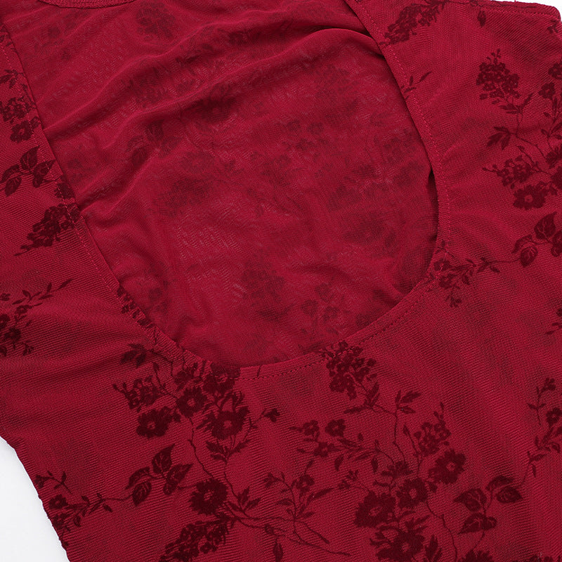 Mini Beverly Dress Maroon