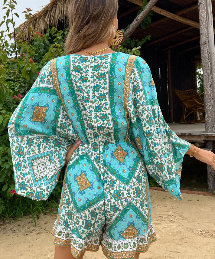 Printed Orlando Tassel Dress