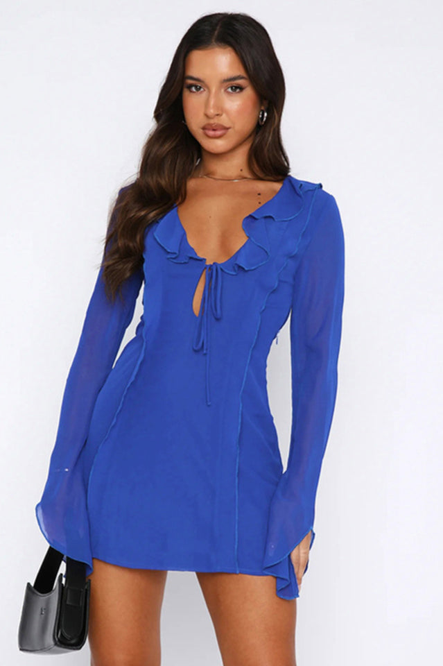 Sound Surround Mesh Mini Dress
