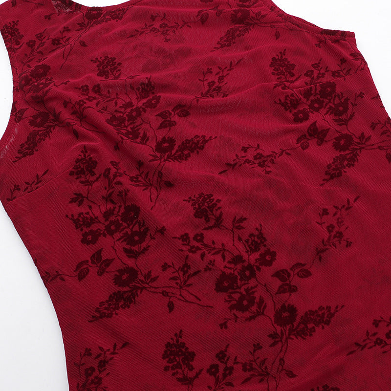 Mini Beverly Dress Maroon