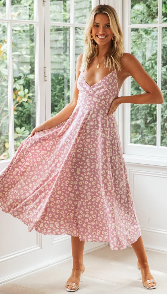 Printed Munoz Ruffle Tiered Midi Dress