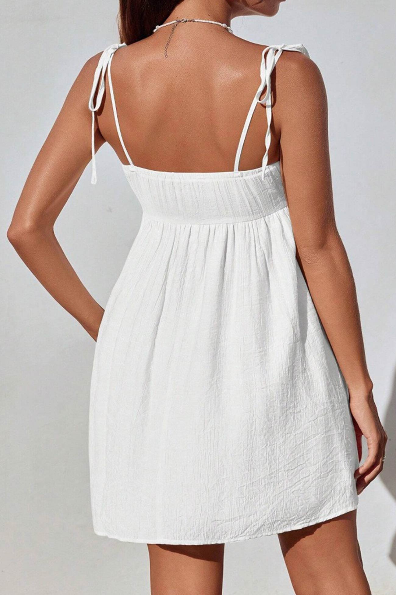 Tie Bow up Cami Mini Dress