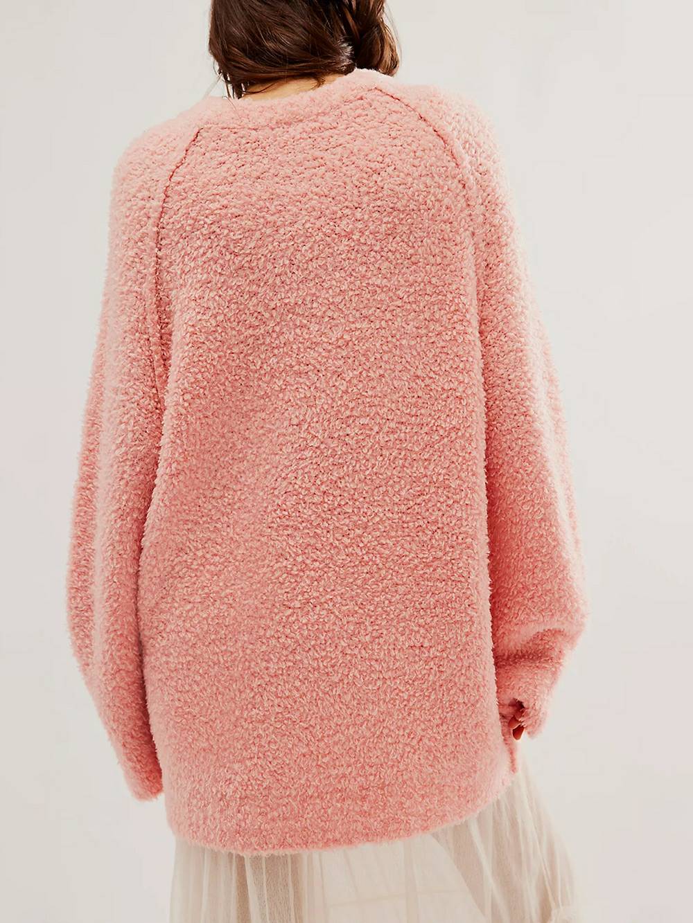 Flowy Lace Mini Dress & Teddy Sweater