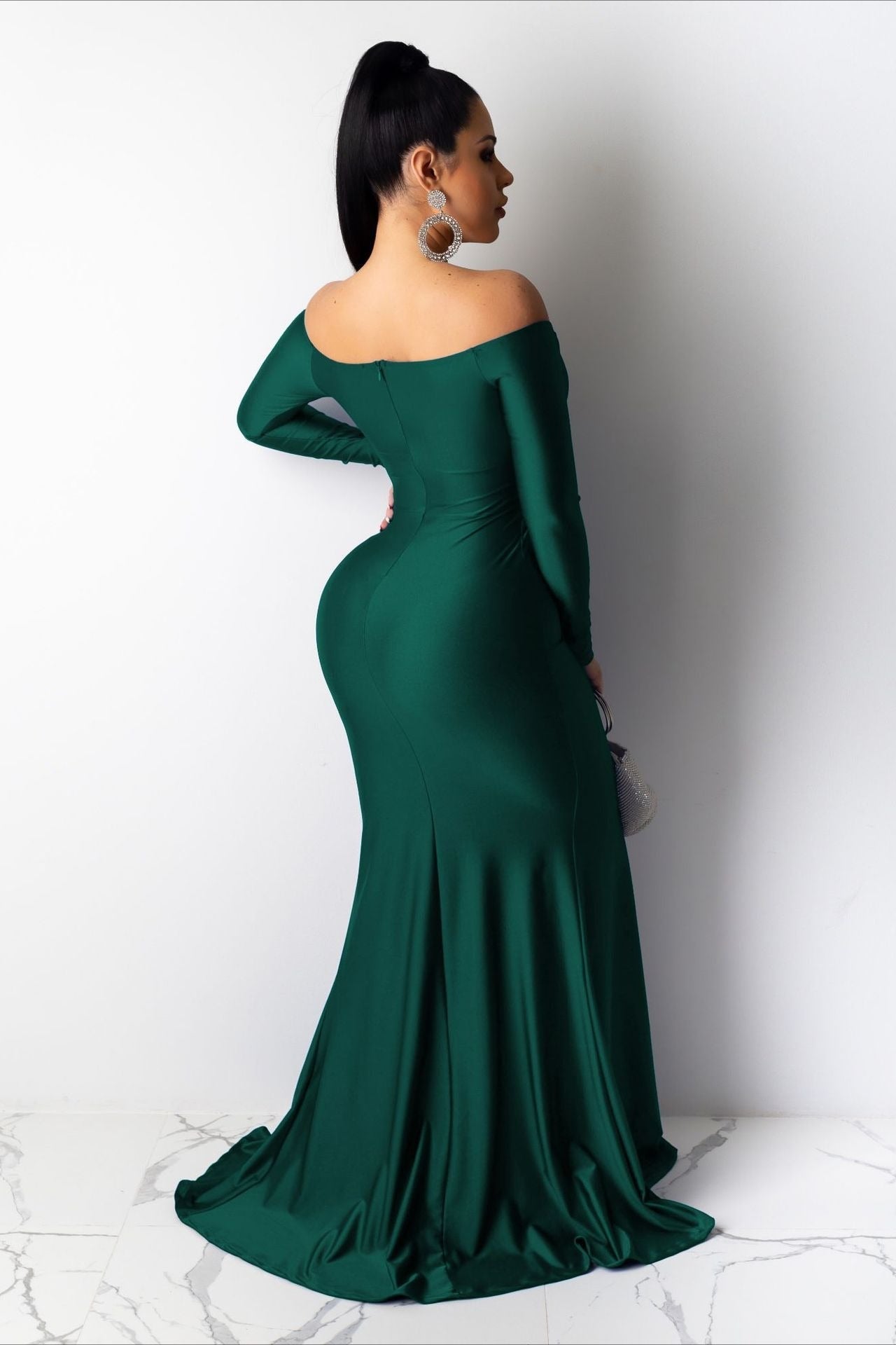 Long Sleeve Bodycon Maxi Elegant Dress