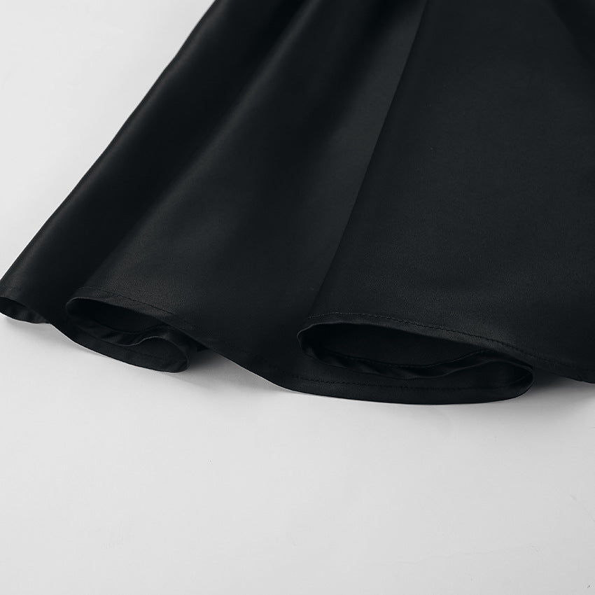 Gate Bow Mini Dress Black