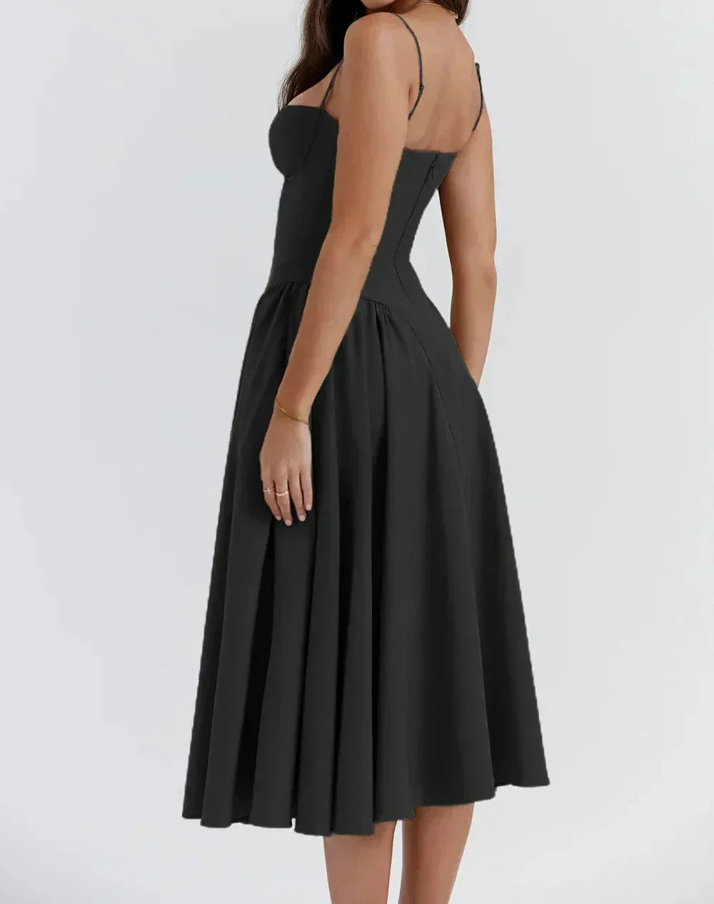 Sleeveless Carolyn Corset Midi Dress