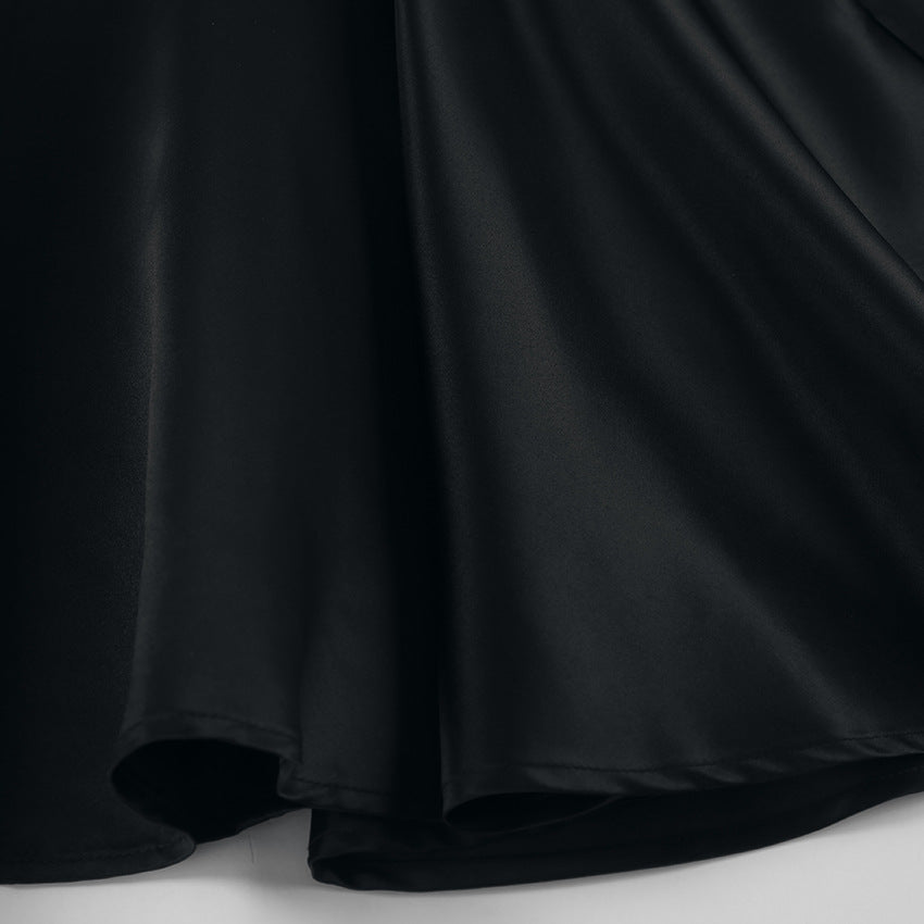 Gate Bow Mini Dress Black