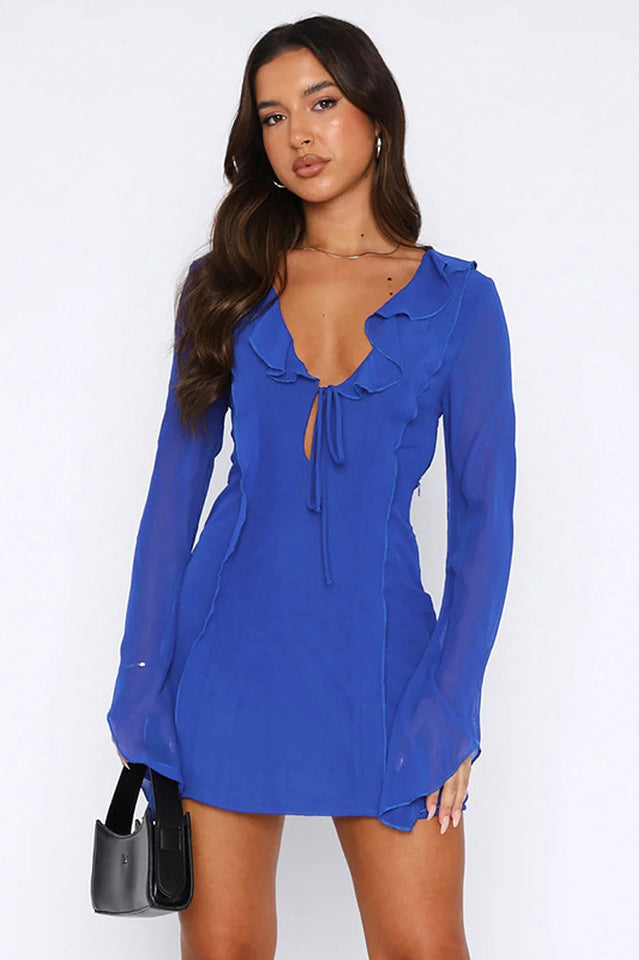 Sound Surround Mesh Mini Dress