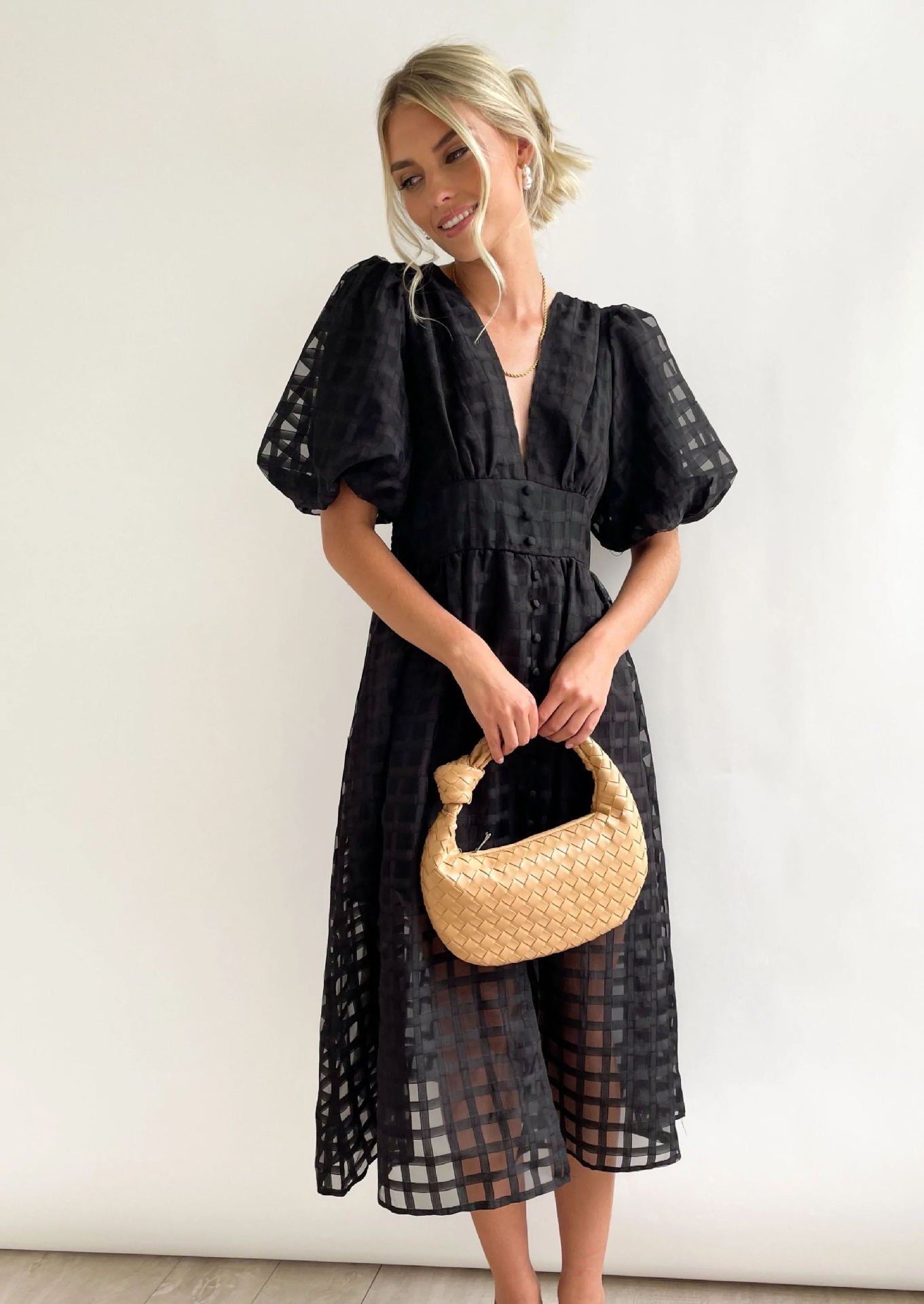 Midi Paradise Dress Black