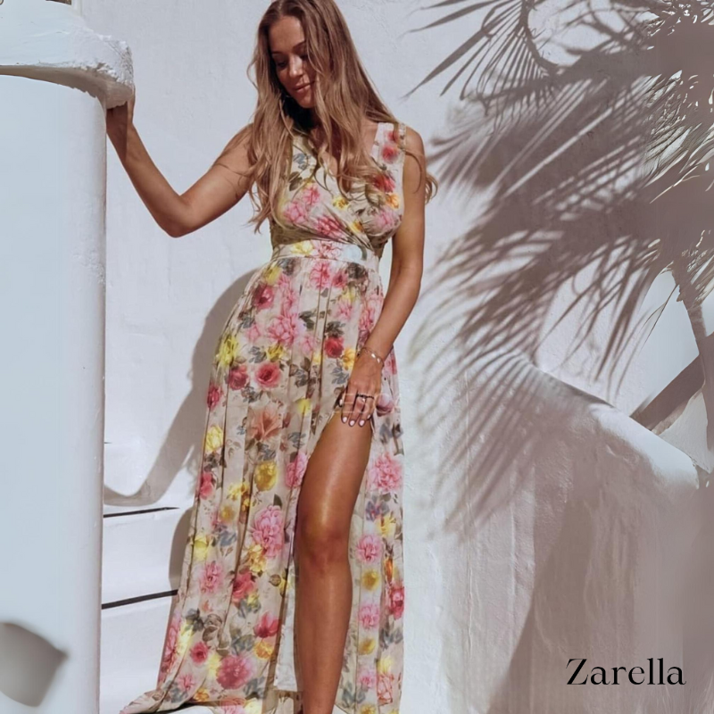 Rebeca Aesthetic Women's Summer Maxi Dress with Print Boutique Edit