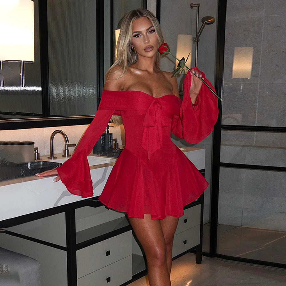Mini Savoca Dress Red