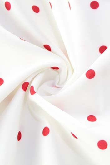 Dot Polka BowDetail Mini Dress