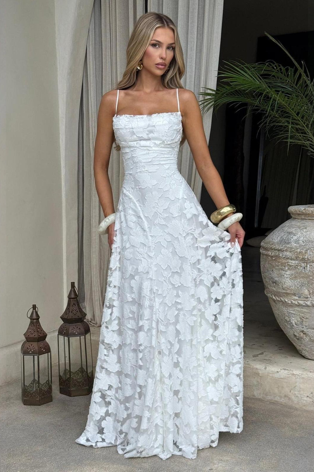 Backless Edition Chiffon Maxi Dress