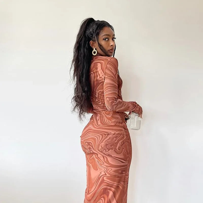 Satin Autumn Winter Refined Birthday Club Fit Midi Dresses