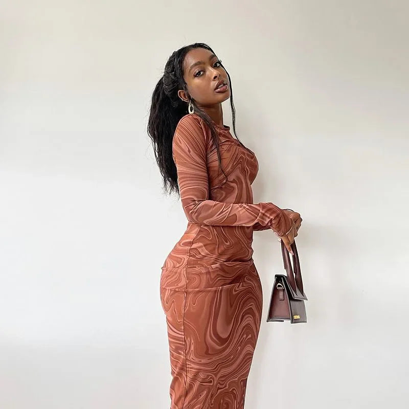 Satin Autumn Winter Refined Birthday Club Fit Midi Dresses