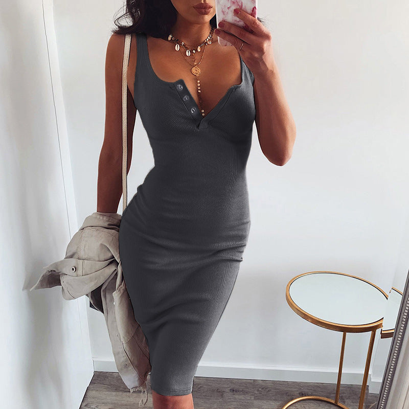 Knit Gisella Midi Dress Dark Olive